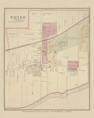 Union Village, New York 1876 - Old Town Map Reprint - Broome Co. Atlas 77