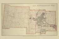 Binghamton, New York 1876 - Old Town Map Reprint - Broome Co. Atlas 86