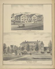 J.F. Bishop, Manufacturer & Eldorado House, New York 1876 - Old Town Map Reprint - Broome Co. Atlas 102
