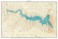 Wilson Lake 1967 - Custom USGS Old Topo Map - Kansas