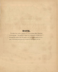 Note, Maryland 1866 Old Map Reprint 3