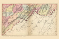 Alleghany County, Maryland 1866 Old Map Reprint 13-14