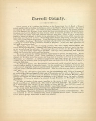 Carroll County Text, Maryland 1866 Old Map Reprint 26