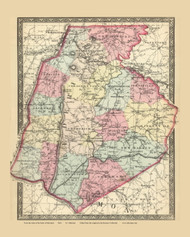 Frederick County , Maryland 1866 Old Map Reprint 35