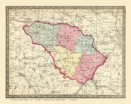 Howard County , Maryland 1866 Old Map Reprint 39
