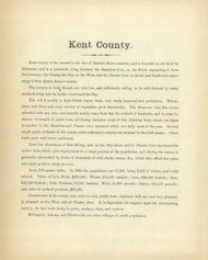 Kent County Text, Maryland 1866 Old Map Reprint 41