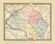 Montgomery County, Maryland 1866 Old Map Reprint 42