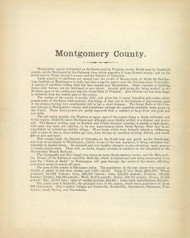 Montgomery County Text, Maryland 1866 Old Map Reprint 43