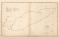 Lake Erie 1849 Great Lakes Survey - First Series Chart Reprint 1