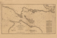 Straits of Mackinac 1854 Great Lakes Survey - First Series Chart Reprint 4