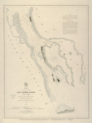 East Neebish Rapids 1853 Great Lakes Survey - First Series Chart Reprint 5