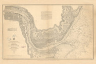 Saginaw River 1856 Great Lakes Survey - First Series Chart Reprint 6