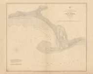 Tawas Harbor 1856 Great Lakes Survey - First Series Chart Reprint 9
