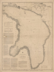 Lake Huron 1860 Great Lakes Survey - First Series Chart Reprint 22
