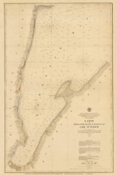 L'anse and Keeweenaw Bay Lake Superior 1866 Great Lakes Survey - First Series Chart Reprint 29