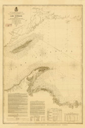 Lake Superior Chart No. 2 1870 Great Lakes Survey - First Series Chart Reprint 32