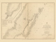 South End of Green Bay 1864 Great Lakes Survey - First Series Chart Reprint 35