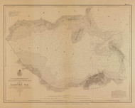 Sandusky Bay 1874 Great Lakes Survey - First Series Chart Reprint 43