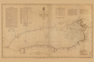 Lake Ontario 1877 Great Lakes Survey - First Series Chart Reprint 61