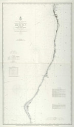 Lake Michigan Chart No. 9 1878 Great Lakes Survey - First Series Chart Reprint 62