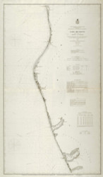 Lake Michigan Chart No. 8 1878 Great Lakes Survey - First Series Chart Reprint 63