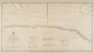 Lake Ontario Chart No. 4 1878 Great Lakes Survey - First Series Chart Reprint 66