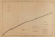 Lake Erie Chart No. 4 1879 Great Lakes Survey - First Series Chart Reprint 70
