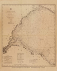 Lake Erie Chart No. 7 1881 Great Lakes Survey - First Series Chart Reprint 73