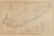 Lake Erie 1880 Great Lakes Survey - First Series Chart Reprint 75