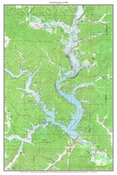Clearwater Lake 1968 - Custom USGS Old Topo Map - Missouri
