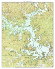 Lake Wapapello 1970 - Custom USGS Old Topo Map - Missouri