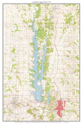 Long Branch Lake and Macon 1979 - Custom USGS Old Topo Map - Missouri