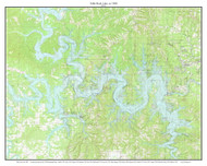 Table Rock Lake 1980 - Custom USGS Old Topo Map - Missouri