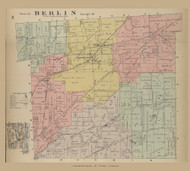 Berlin, Ohio 1896 Old Town Map Custom Reprint - Knox Co. 31