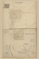 Danville, Ohio 1896 Old Town Map Custom Reprint - Knox Co. 32