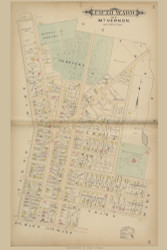 Mt. Vernon Fifth Ward, Ohio 1896 Old Town Map Custom Reprint - Knox Co. 36