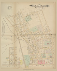 Mt. Vernon Sixth Ward, Ohio 1896 Old Town Map Custom Reprint - Knox Co. 37