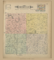 Margan, Ohio 1896 Old Town Map Custom Reprint - Knox Co. 41