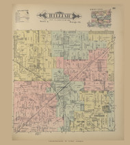 Hilliar, Ohio 1896 Old Town Map Custom Reprint - Knox Co. 44