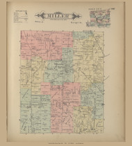 Miller, Ohio 1896 Old Town Map Custom Reprint - Knox Co. 49
