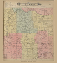 Butler, Ohio 1896 Old Town Map Custom Reprint - Knox Co. 53