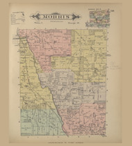 Morris, Ohio 1896 Old Town Map Custom Reprint - Knox Co. 55