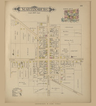 Martinsburg, Ohio 1896 Old Town Map Custom Reprint - Knox Co. 57