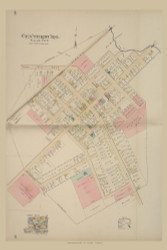 Centerburg, Ohio 1896 Old Town Map Custom Reprint - Knox Co. 60