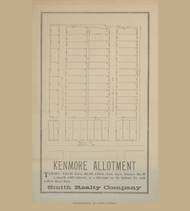 Kenmore Allotment, Ohio 1896 Old Town Map Custom Reprint - Knox Co. 66
