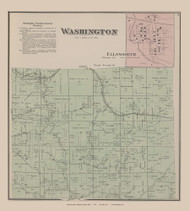 Washington, Ohio 1875 Old Town Map Custom Reprint - Jackson Co. 6