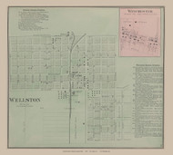 Wellston, Ohio 1875 Old Town Map Custom Reprint - Jackson Co. 8
