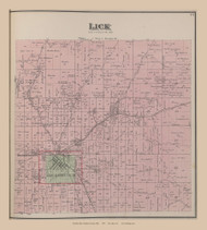 Lick, Ohio 1875 Old Town Map Custom Reprint - Jackson Co. 12