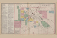Jackson, Ohio 1875 Old Town Map Custom Reprint - Jackson Co. 15