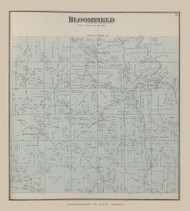 Bloomfield, Ohio 1875 Old Town Map Custom Reprint - Jackson Co. 20
